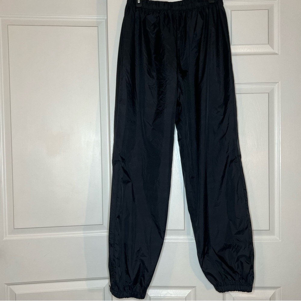 REI Elements Pants, Black, Elastic Ankle, w/zipper, Elastic Waist Mens L